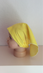 Kopftuch - gelb mit weißen Pünktchen