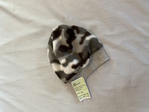 Beanie Fleece - grau Camouflage